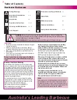 Preview for 2 page of BeefEater Balcony Installation And Operating Instructions Manual