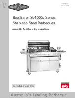 BeefEater SL4000s Series Assembly And Operating Instructions Manual предпросмотр