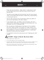 Preview for 21 page of Beem 03997 Instruction Manual