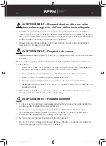 Preview for 34 page of Beem 03997 Instruction Manual