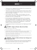 Preview for 27 page of Beem 12846 Instruction Manual