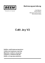 Beem Cafe Joy V2 User Manual предпросмотр