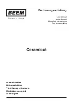 Preview for 1 page of Beem Ceramicut User Manual