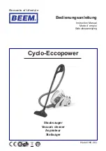 Beem Cyclo-Eccopower Instruction Manual preview