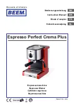 Preview for 1 page of Beem Espresso Perfect Crema Plus Instruction Manual