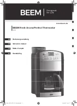 Preview for 1 page of Beem Fresh Aroma Perfect Thermostar CM44.001 Instruction Manual