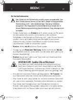 Preview for 7 page of Beem Fresh Aroma Perfect Thermostar CM44.001 Instruction Manual