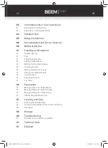 Preview for 25 page of Beem Fresh Aroma Perfect Thermostar CM44.001 Instruction Manual