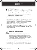 Preview for 8 page of Beem HF-929TS Instruction Manual