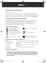 Preview for 39 page of Beem HF-929TS Instruction Manual