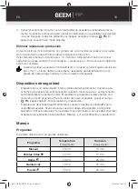 Preview for 61 page of Beem HF-929TS Instruction Manual