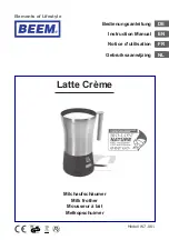 Beem Latte Creme Instruction Manual preview