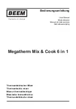 Preview for 1 page of Beem Megatherm Mix & Cook 6 in 1 User Manual