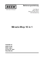 Beem Miracle Mop 10 in 1 User Manual предпросмотр