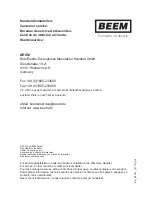 Preview for 88 page of Beem Multi-back Topclass User Manual