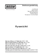 Beem Pyramid A4 User Manual preview