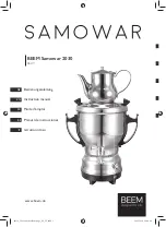 Beem Samowar 2030 Instruction Manual preview