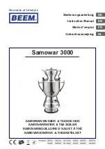 Beem Samowar 3000 Instruction Manual preview