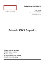 Preview for 1 page of Beem Schneid-FiXX Superior User Manual