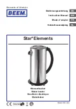 Preview for 1 page of Beem Star Elements Instruction Manual