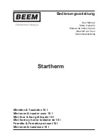 Preview for 1 page of Beem Startherm User Manual