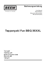 Beem Teppanyaki Fun BBQ XXXXL User Manual предпросмотр