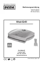 Preview for 1 page of Beem Vital-Grill B20.001 Instruction Manual