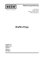 Preview for 1 page of Beem Waffel-Flipp User Manual