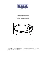 Preview for 1 page of Beem WD900ESL30R Owner'S Manual