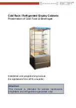 Preview for 1 page of BEER Cold Rack / Refrigerated Display Cabinets Installation And Programming Manual