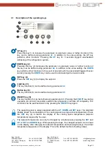 Preview for 19 page of BEER Cold Rack / Refrigerated Display Cabinets Installation And Programming Manual