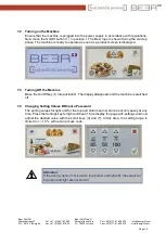 Preview for 14 page of BEER Culinario Touch Installation And Operating Manual Installation And Operating Manual