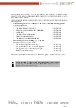 Предварительный просмотр 16 страницы BEER GN-2/1 Operating Manual