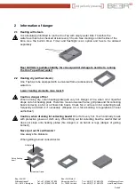 Предварительный просмотр 4 страницы BEER Uno Top Hot Instructions For Installation And Start-Up