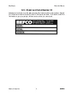 Предварительный просмотр 5 страницы BEFCO BRB-284 Operating Manual