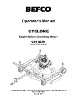 Предварительный просмотр 1 страницы BEFCO C30-CE5H Operator'S Manual