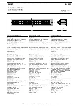 Preview for 1 page of BEGA 24 300 Series Instructions For Use