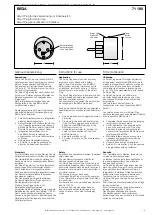 Предварительный просмотр 1 страницы BEGA 71 190 Instructions For Use