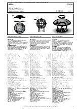 Предварительный просмотр 1 страницы BEGA 77 070 Instructions For Use