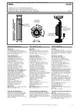 Предварительный просмотр 1 страницы BEGA 84 634 Instructions For Use Manual