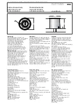 Предварительный просмотр 1 страницы BEGA 88 753 Instructions For Use