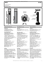 Предварительный просмотр 1 страницы BEGA 99 658 Instructions For Use