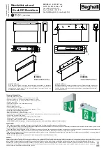 Beghelli EcoLED Bandiera Mounting Instructions preview