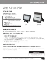 Preview for 1 page of Beghelli Vista Plus Installation Instructions