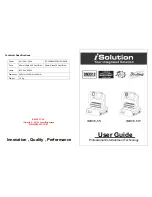 Preview for 1 page of BEGLEC iSolution IMOVE-5S User Manual