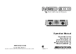 Preview for 1 page of BEGLEC MSD 900 Operation Manual