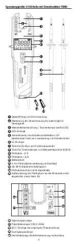 Preview for 23 page of Beha-Amprobe 2100-Delta User Manual