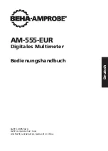 Preview for 63 page of Beha-Amprobe AM-555-EUR User Manual