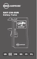 Предварительный просмотр 1 страницы Beha-Amprobe BAT-250-EUR Manual