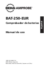 Предварительный просмотр 21 страницы Beha-Amprobe BAT-250-EUR Manual